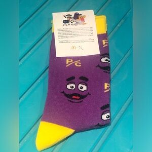 3/$40 McDonald’s Grimace Character Socks